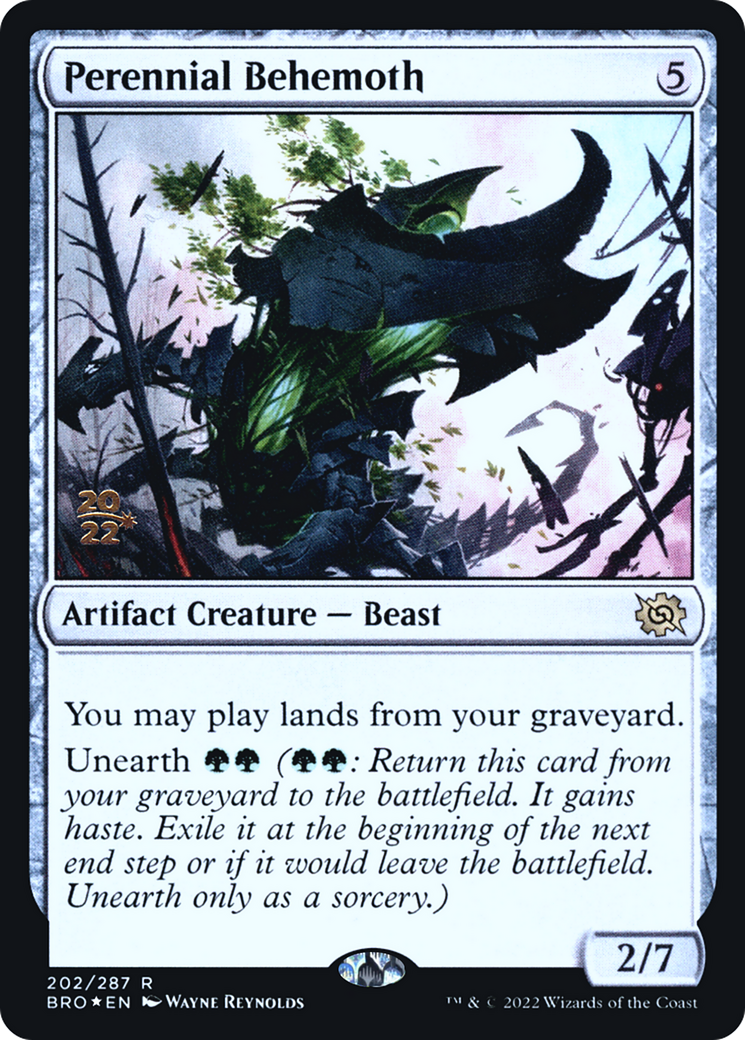 Perennial Behemoth (202) Foil - The Brothers' War Promos