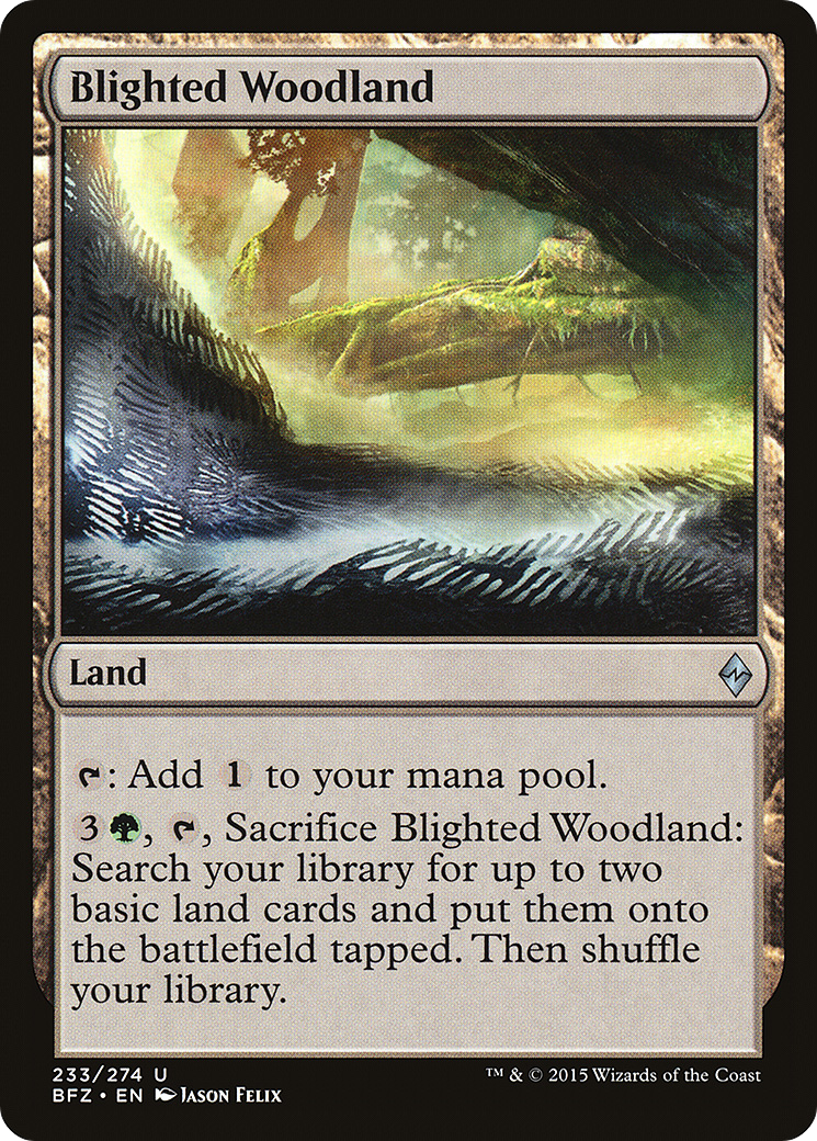 Blighted Woodland (233) - Battle for Zendikar