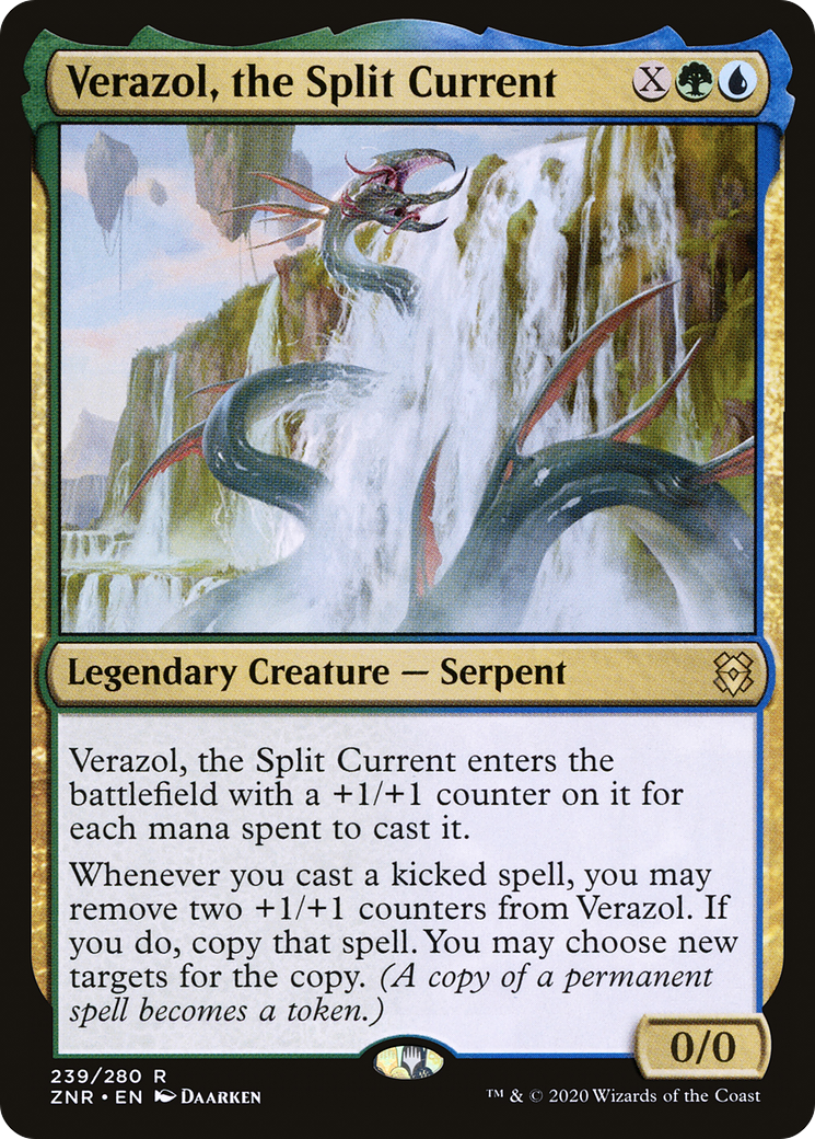 Verazol, the Split Current (239) Foil - Zendikar Rising