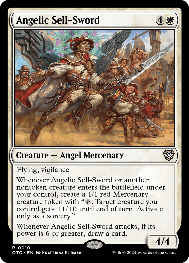 Angelic Sell-Sword (010) - Outlaws of Thunder Junction Commander