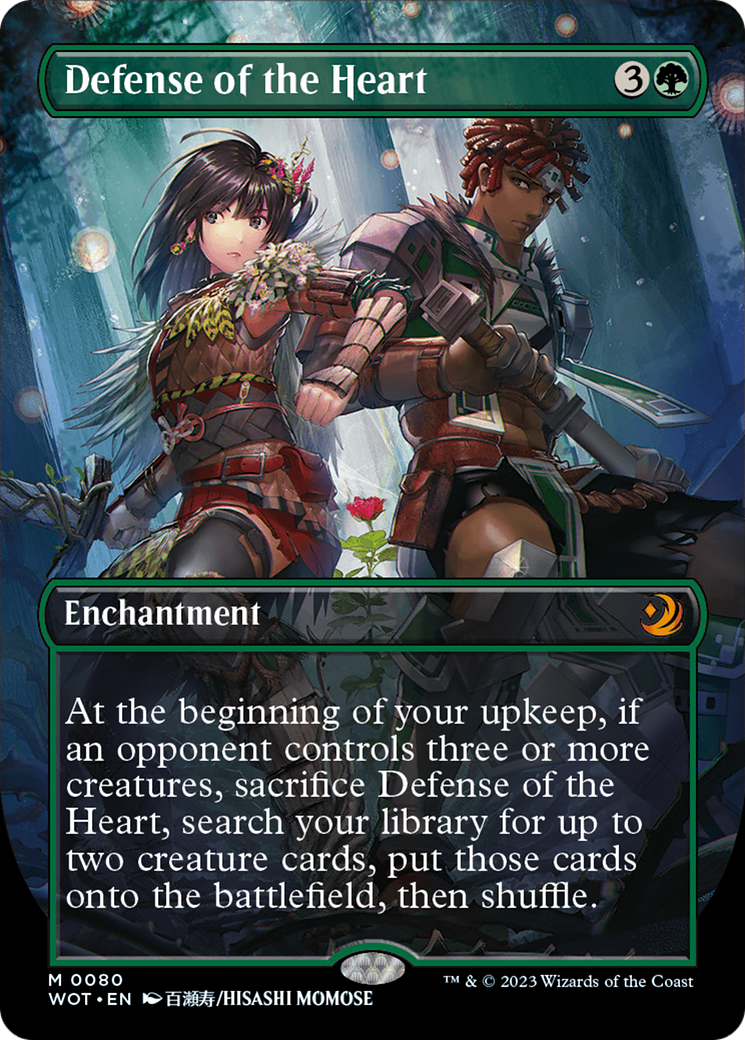 Defense of the Heart (Anime Borderless) (080) Foil - Wilds of Eldraine: Enchanting Tales