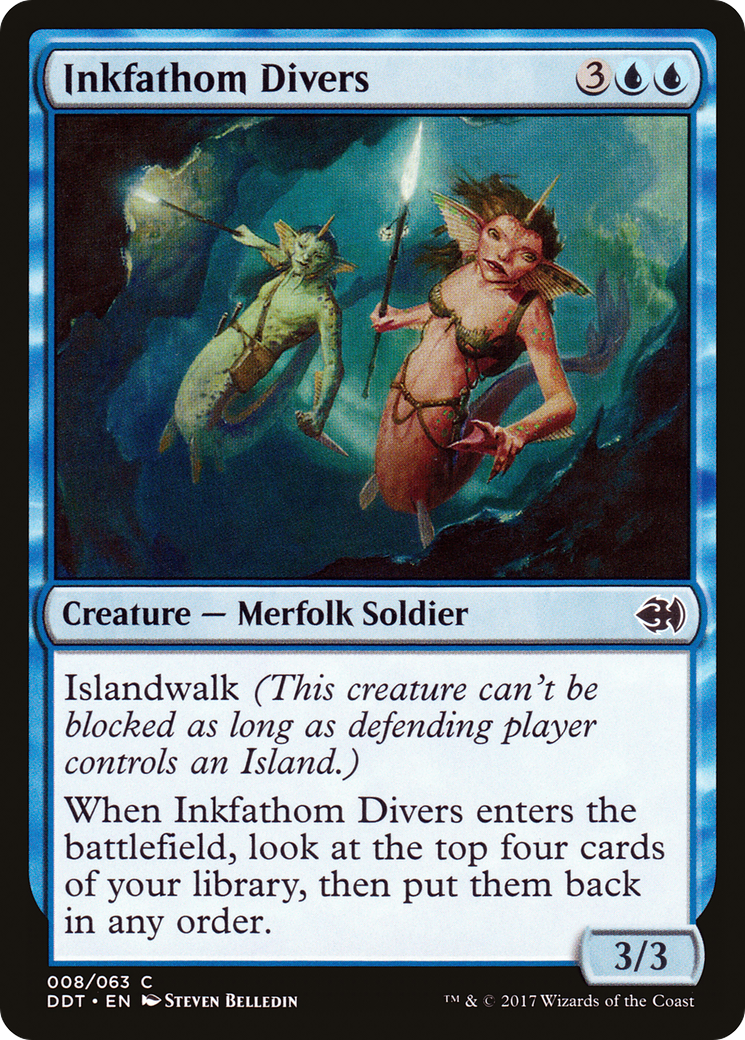 Inkfathom Divers (008) - Duel Decks: Merfolk vs. Goblins