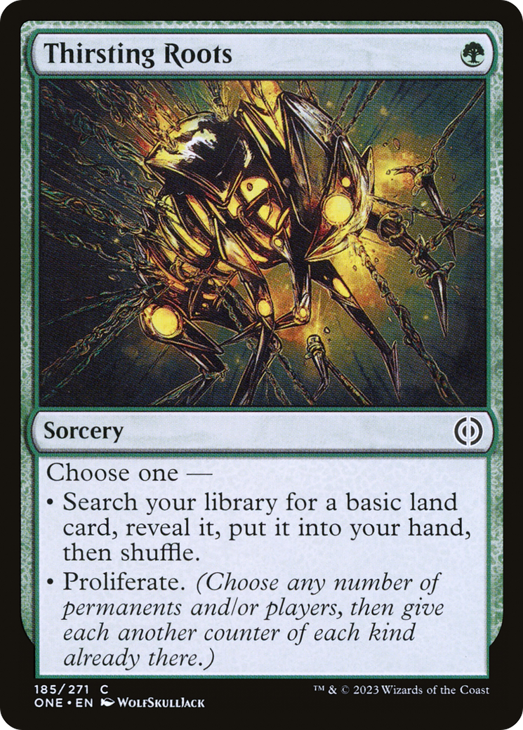 Thirsting Roots (185) Foil - Phyrexia: All Will Be One