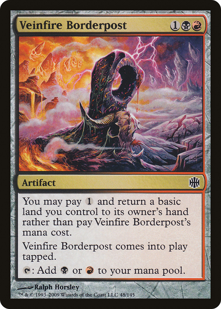 Veinfire Borderpost (048) Foil - Alara Reborn