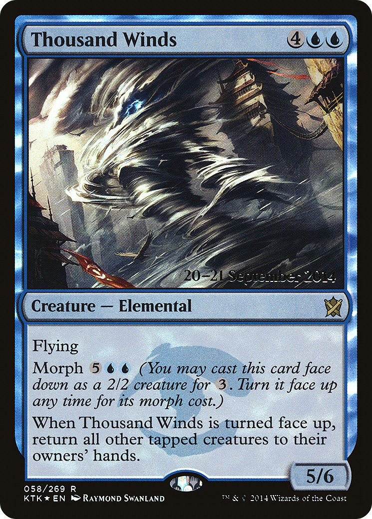 Thousand Winds (58s) Foil - Khans of Tarkir Promos