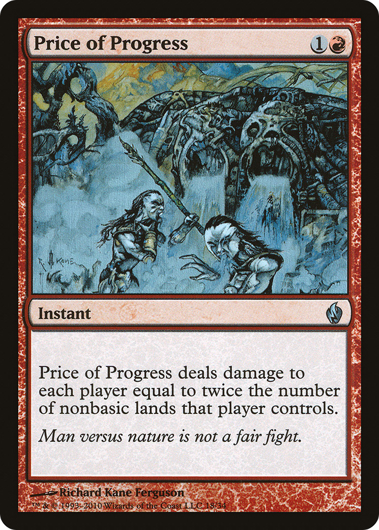 Price of Progress (018) Foil - Premium Deck Series: Fire and Lightning