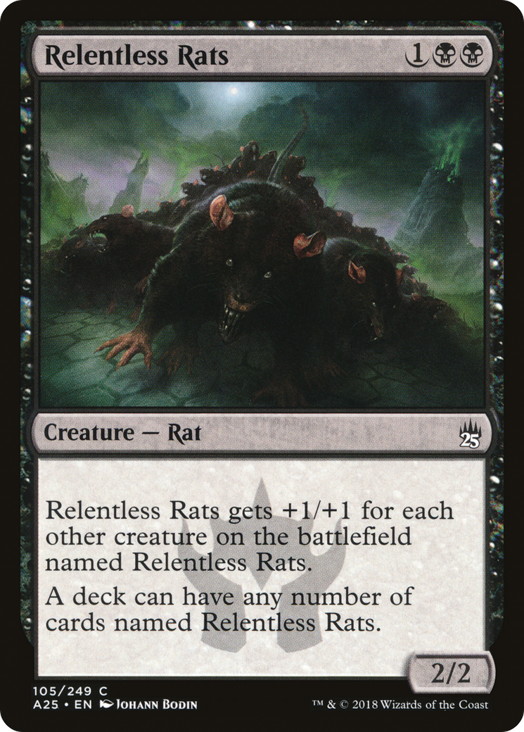 Relentless Rats (105) Foil - Masters 25