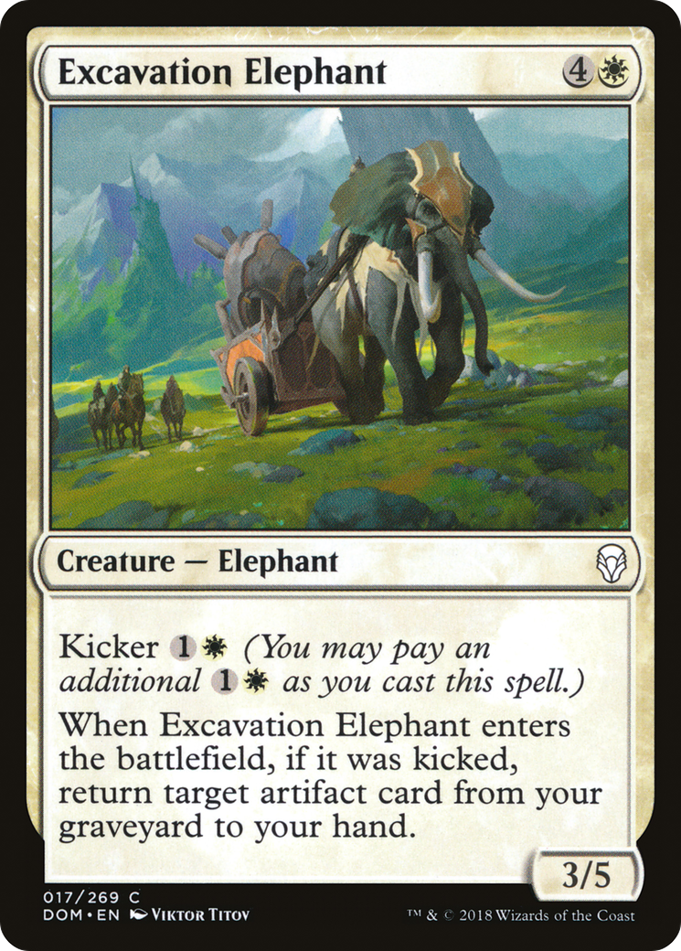 Excavation Elephant (017) - Dominaria
