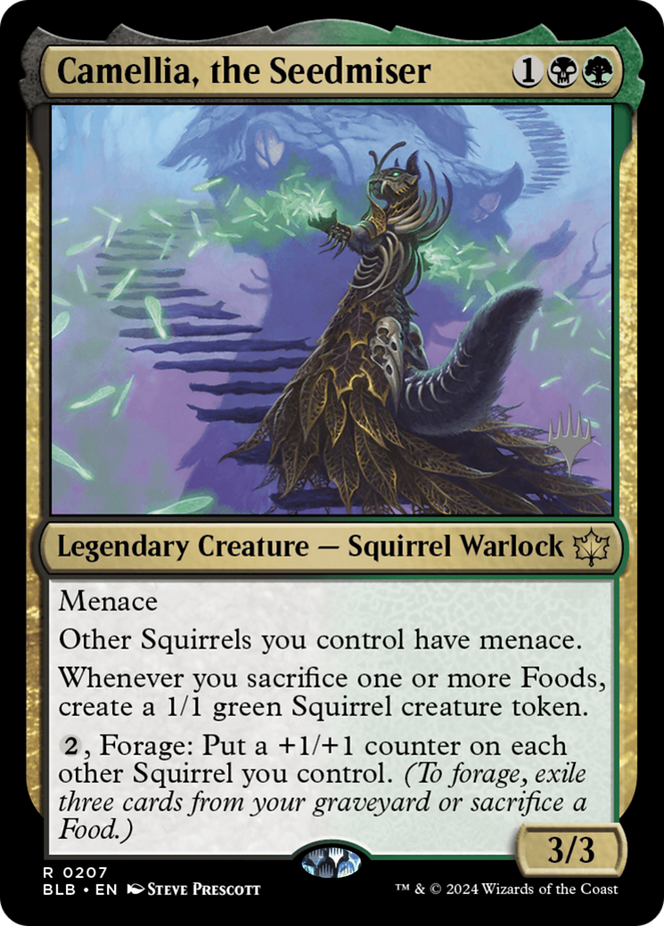 Camellia, the Seedmiser (207) Foil - Bloomburrow Promos