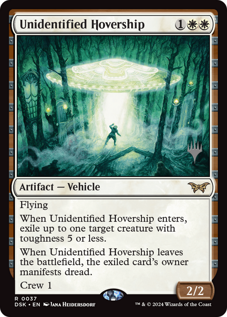 Unidentified Hovership (037) Foil - Duskmourn: House of Horror Promos