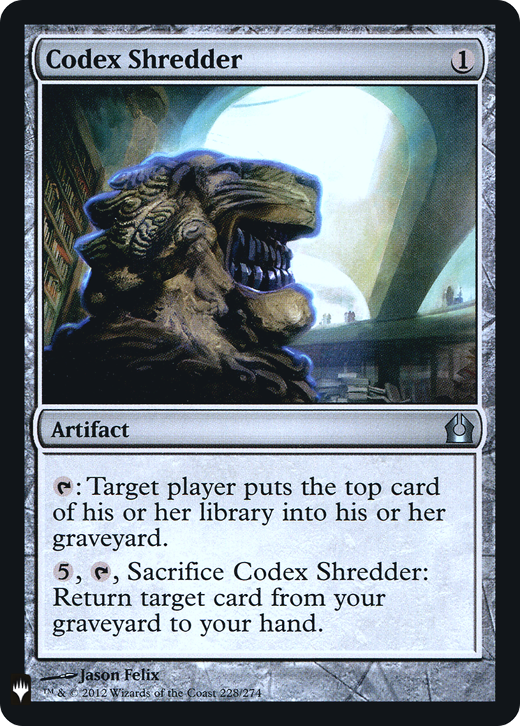 Codex Shredder (RTR-228) Foil - The List