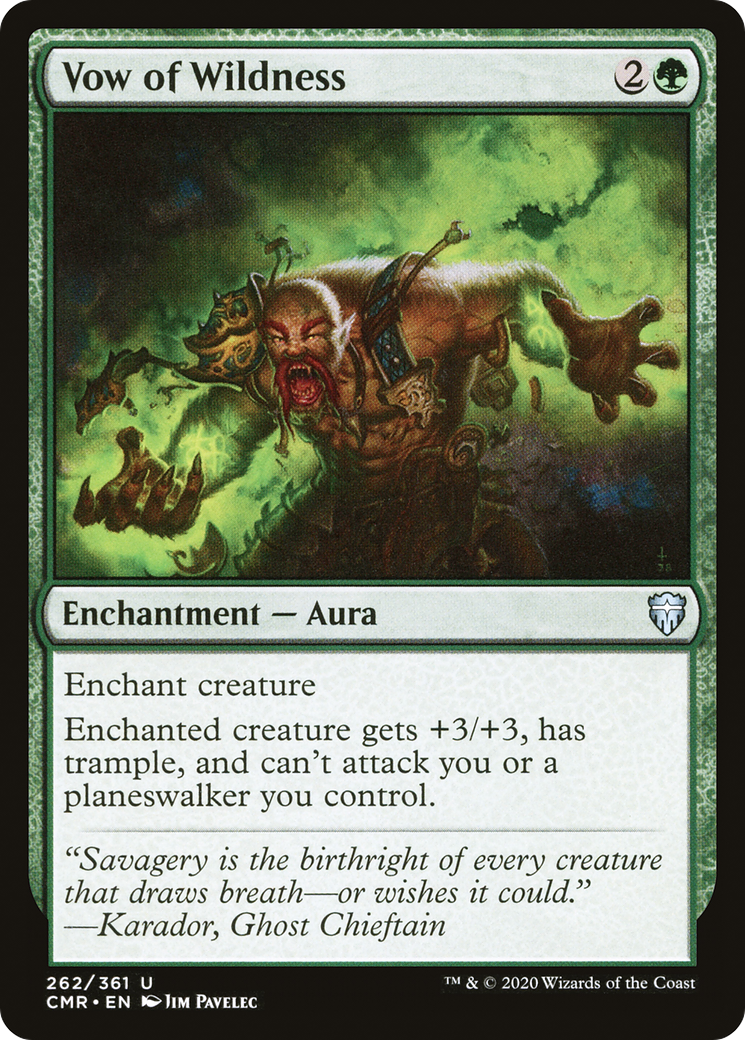 Vow of Wildness (262) Foil - Commander Legends