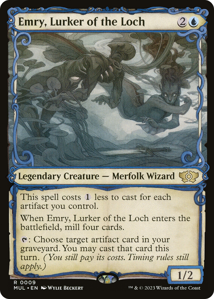 Emry, Lurker of the Loch (Showcase) (009) Foil - Multiverse Legends