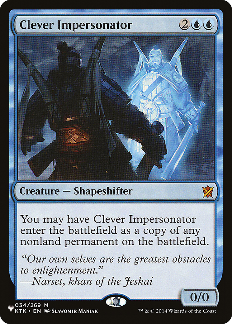 Clever Impersonator (KTK-34) - The List