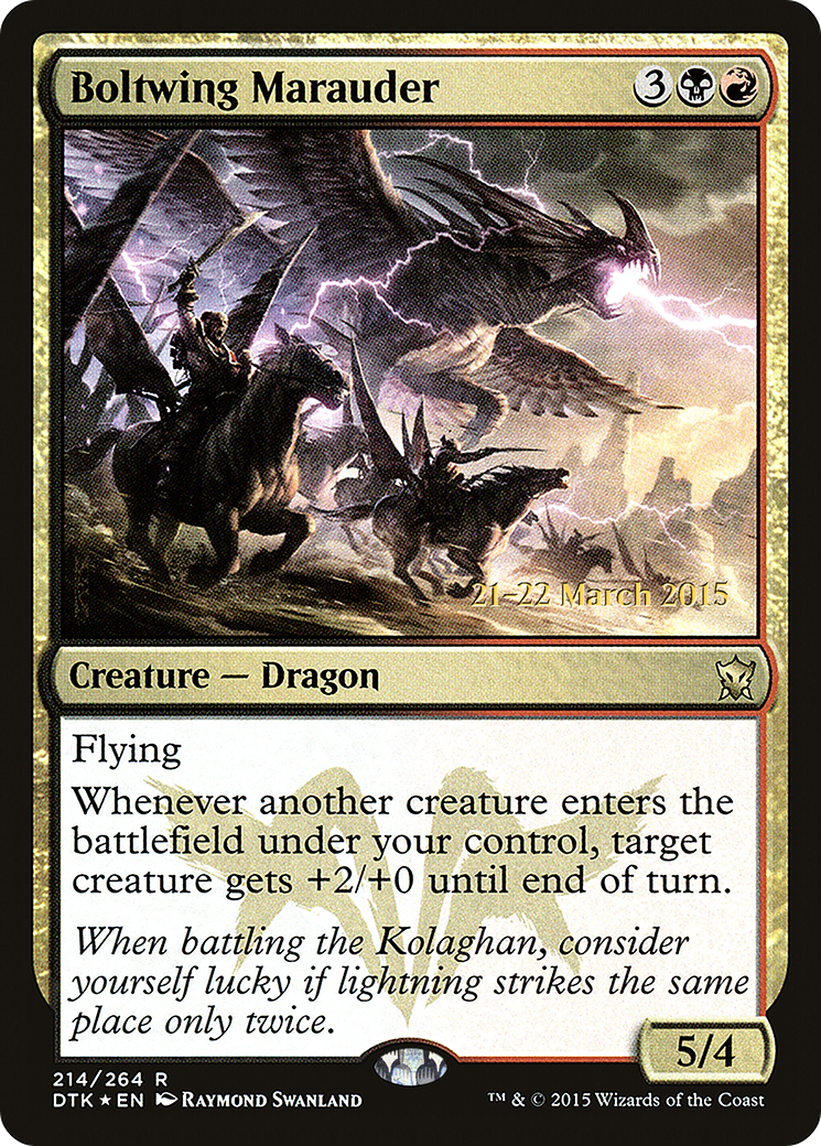 Boltwing Marauder (214s) Foil - Dragons of Tarkir Promos