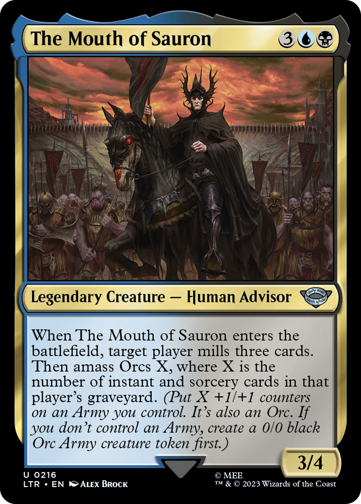 The Mouth of Sauron (216) Foil - The Lord of the Rings: Tales of Middle-earth