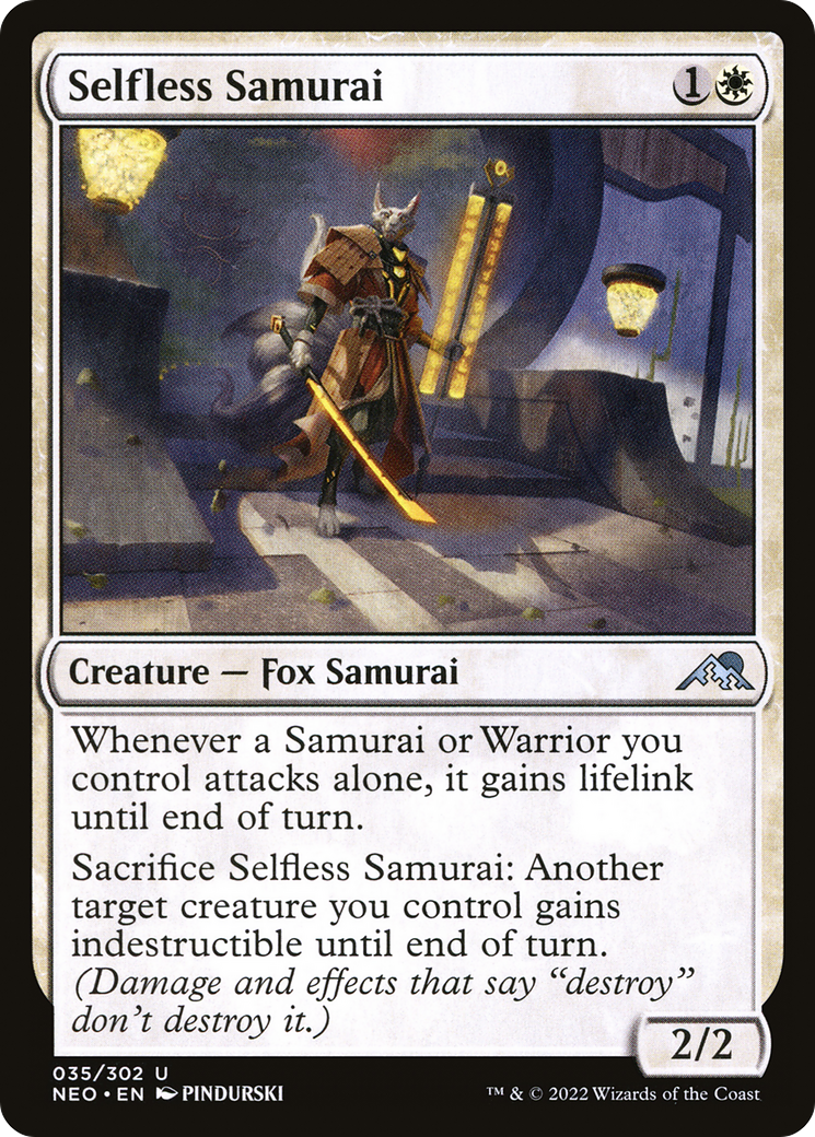 Selfless Samurai (035) - Kamigawa: Neon Dynasty