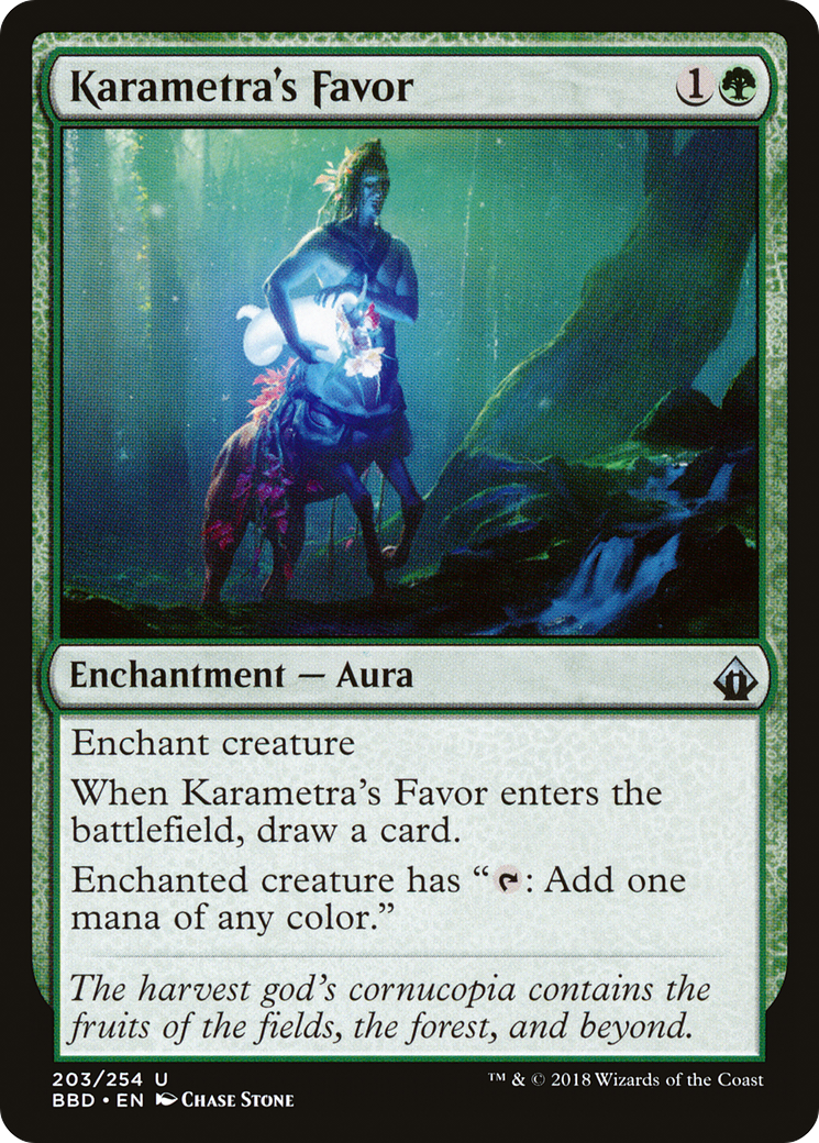 Karametra's Favor (203) Foil - Battlebond