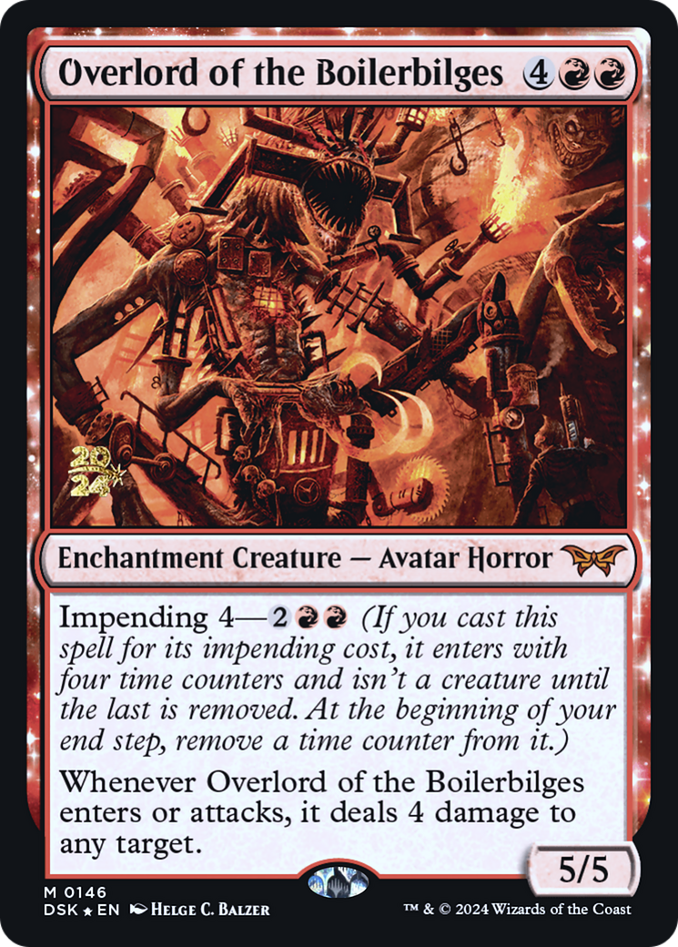 Overlord of the Boilerbilges (146) Foil - Duskmourn: House of Horror Promos