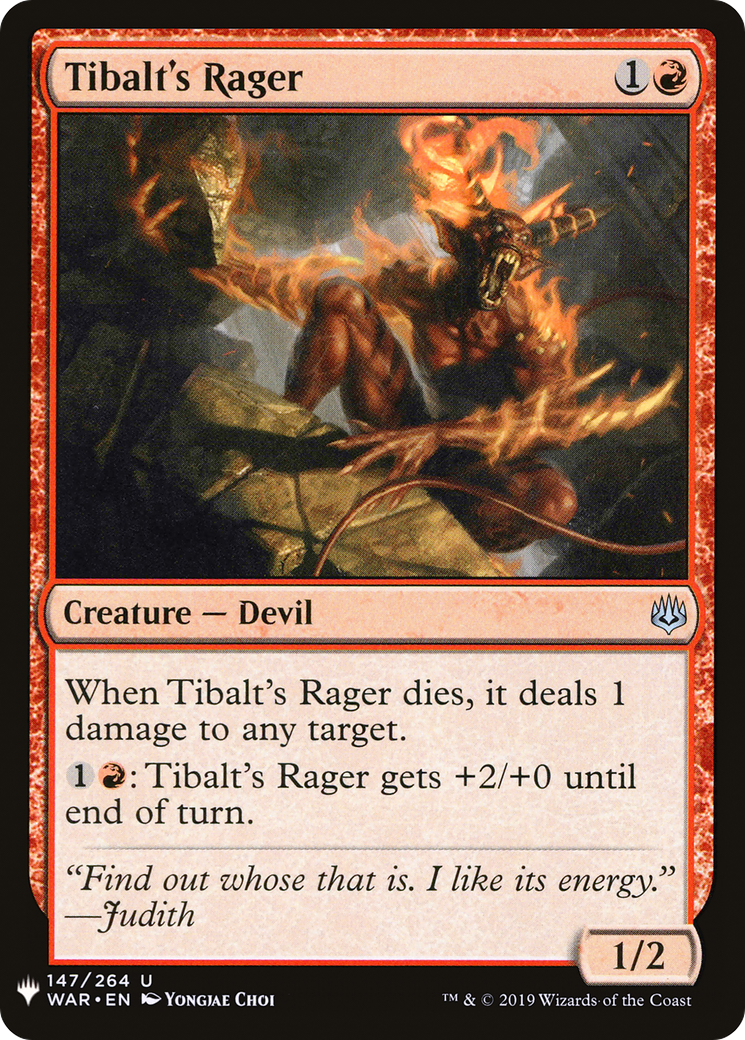 Tibalt's Rager (WAR-147) - The List