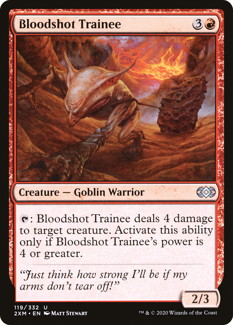 Bloodshot Trainee (119) Foil - Double Masters