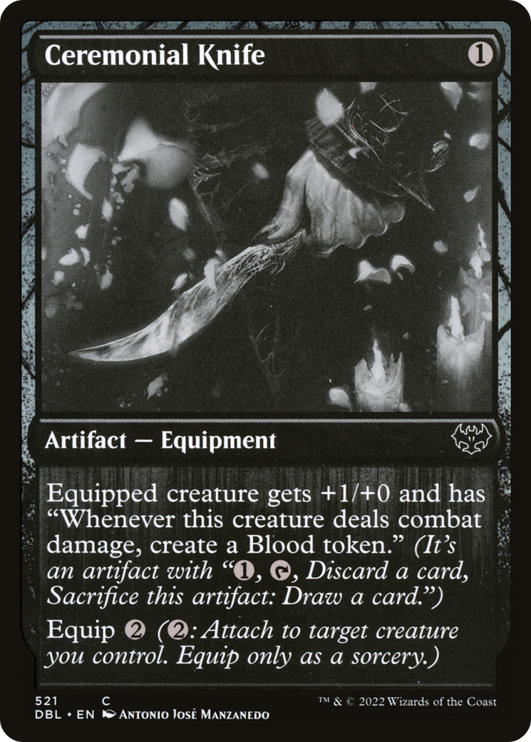 Ceremonial Knife (521) Foil - Innistrad: Double Feature