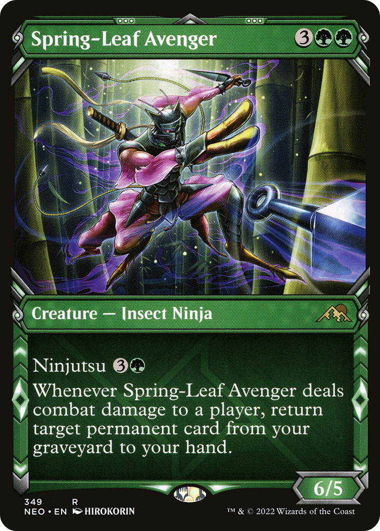 Spring-Leaf Avenger (Showcase) (349) - Kamigawa: Neon Dynasty