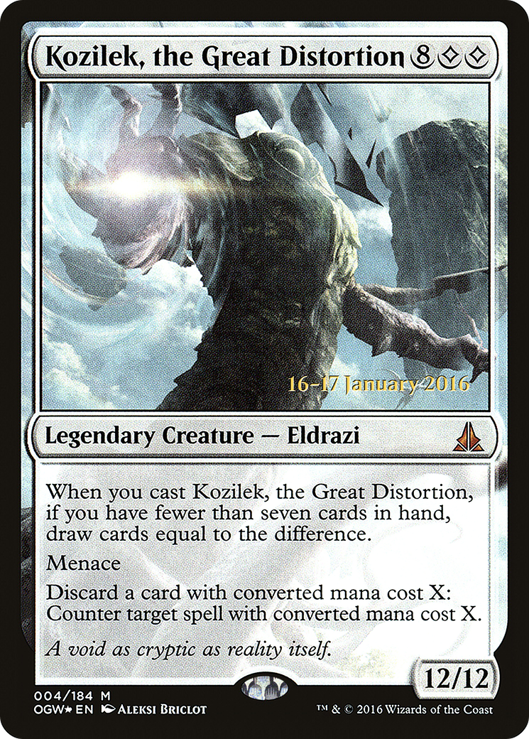 Kozilek, the Great Distortion (004) Foil - Oath of the Gatewatch Promos