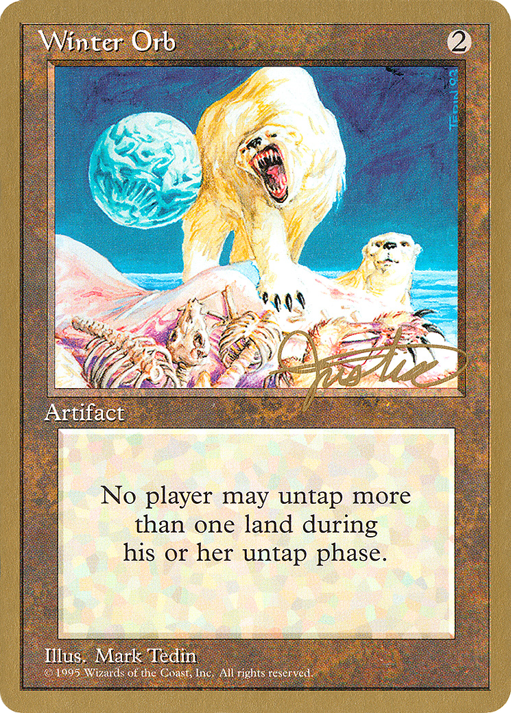 Winter Orb - 1996 Mark Justice (4ED) - Pro Tour Collector Set