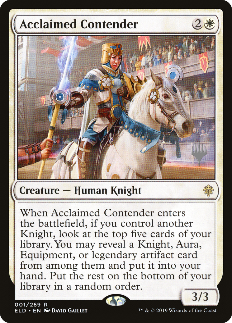 Acclaimed Contender (01p) - Throne of Eldraine Promos