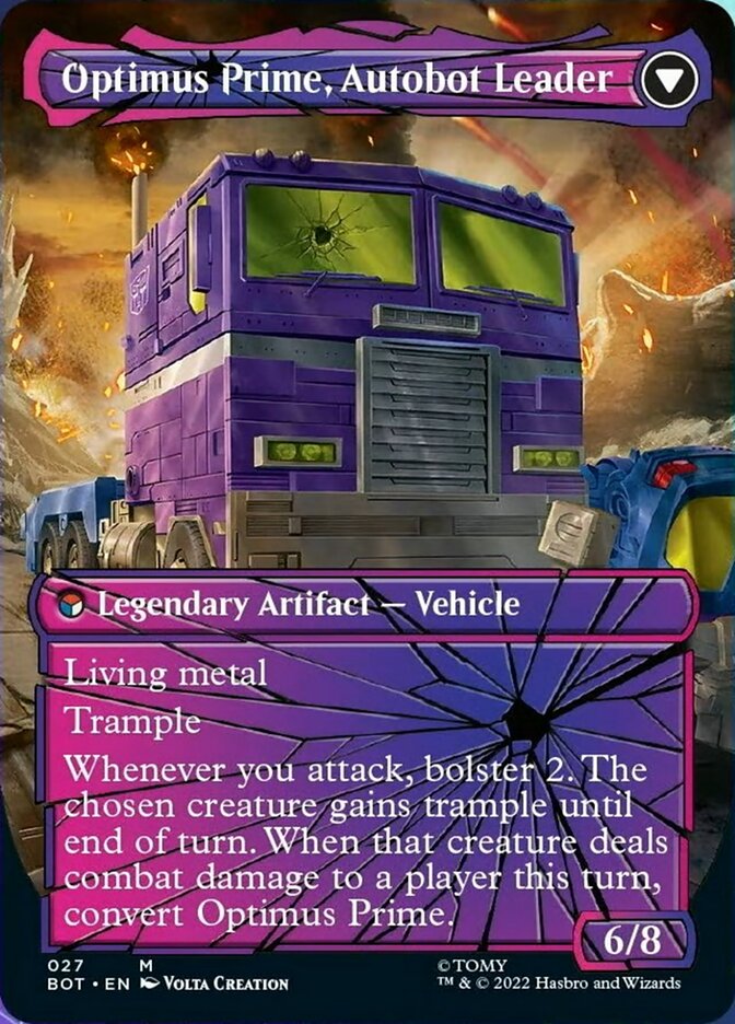 Optimus Prime, Hero // Optimus Prime, Autobot Leader (Shattered Glass) (027) - Transformers