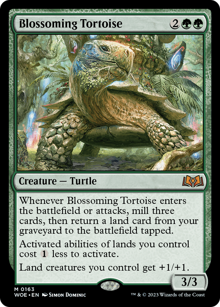 Blossoming Tortoise (163) - Wilds of Eldraine