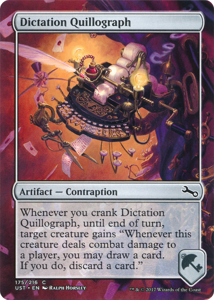 Dictation Quillograph (175) - Unstable