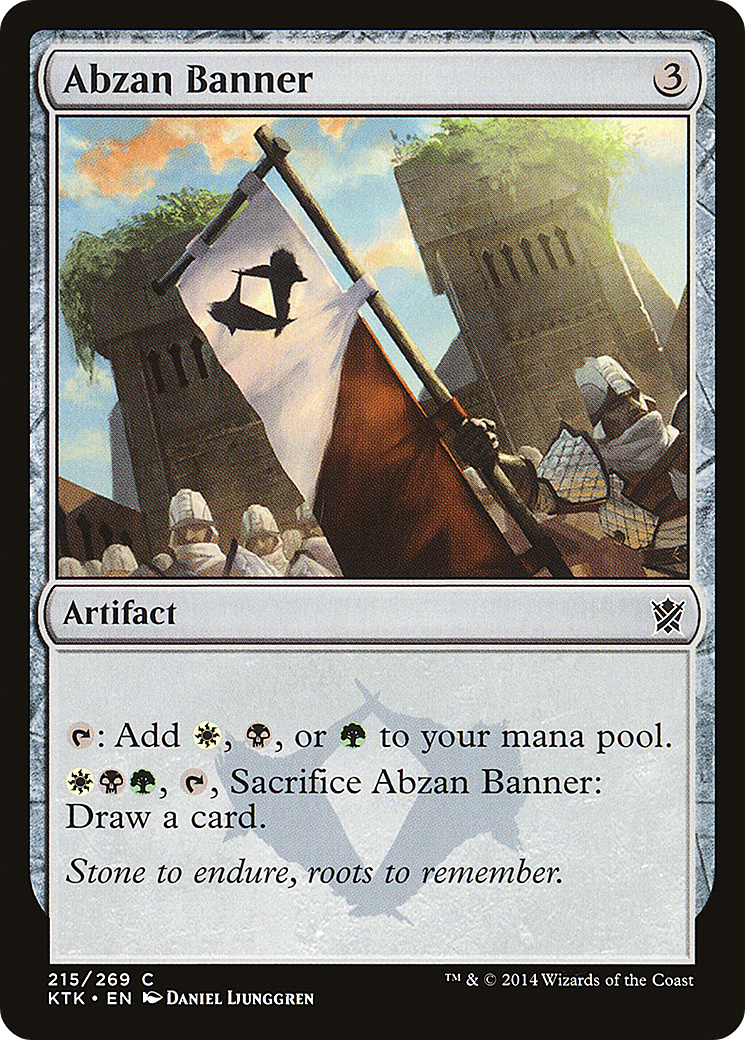 Abzan Banner (215) Foil - Khans of Tarkir