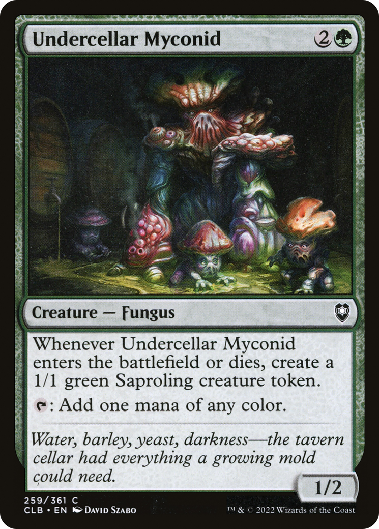 Undercellar Myconid (259) Foil - Commander Legends: Battle for Baldur's Gate