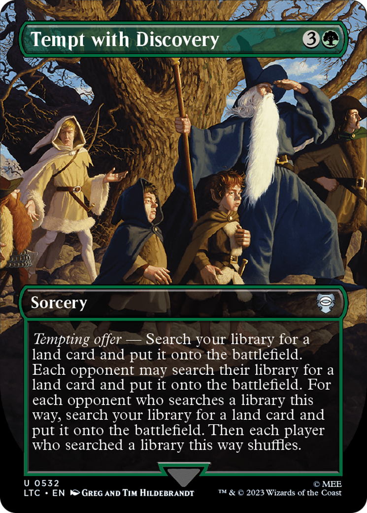 Tempt with Discovery (Borderless) (532) Foil - Tales of Middle-earth Commander