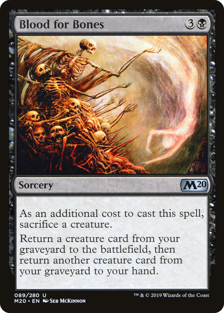 Blood for Bones (089) Foil - Core Set 2020