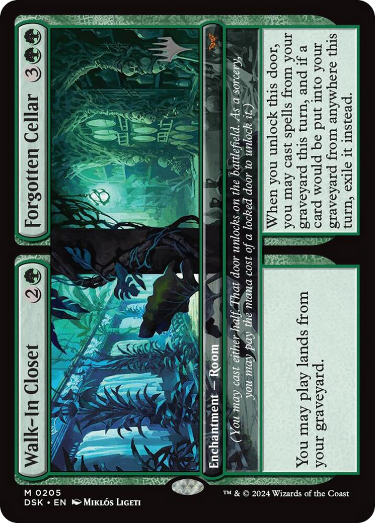 Walk-In Closet // Forgotten Cellar (205) Foil - Duskmourn: House of Horror Promos
