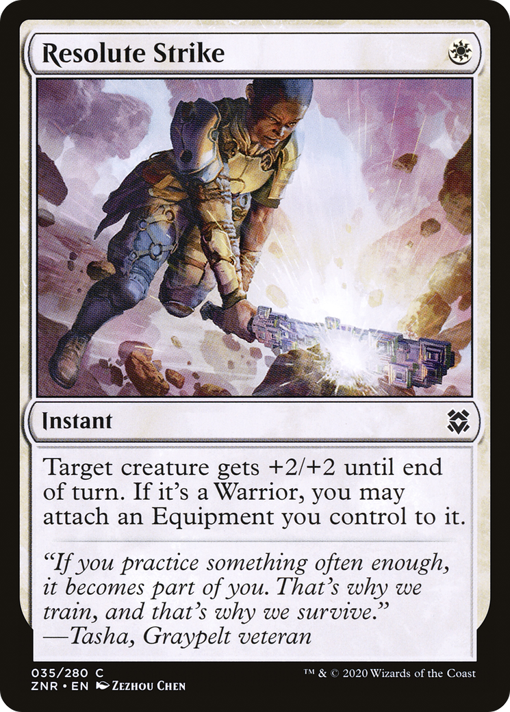Resolute Strike (035) - Zendikar Rising