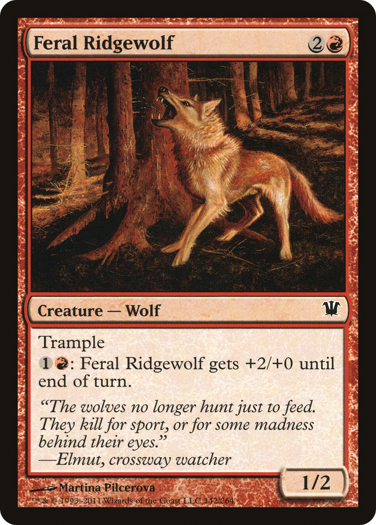 Feral Ridgewolf (142) Foil - Innistrad