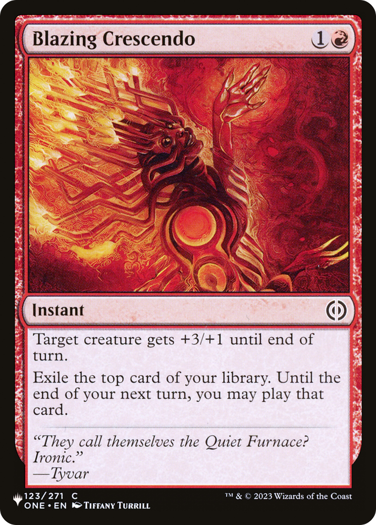 Blazing Crescendo (ONE-123) - The List
