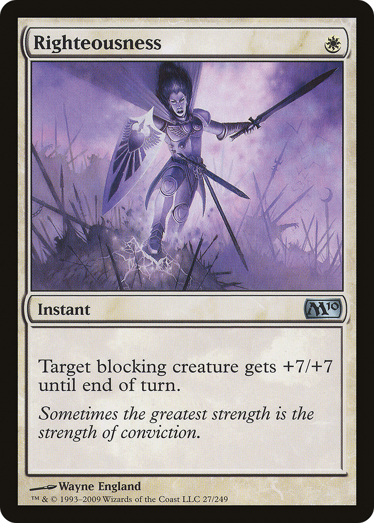 Righteousness (027) Foil - Magic 2010