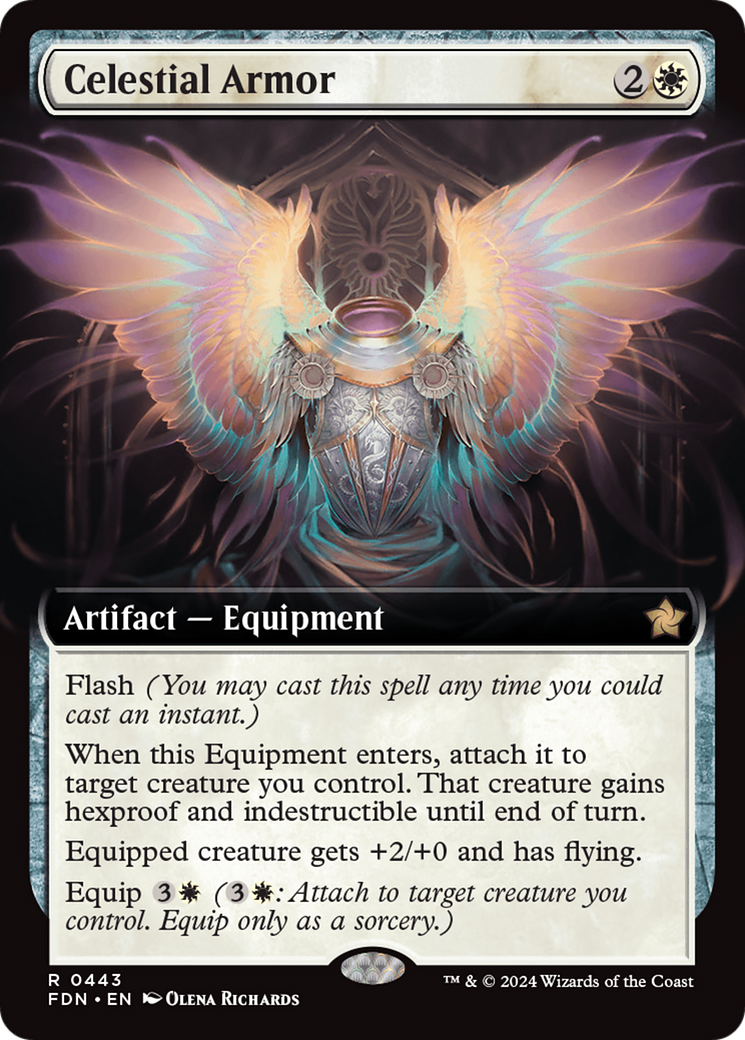 Celestial Armor (Extended Art) (443) Foil - Foundations