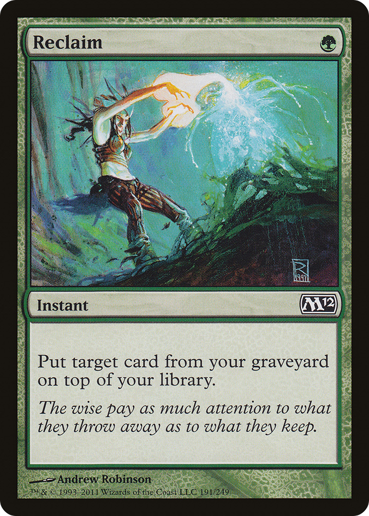 Reclaim (191) Foil - Magic 2012