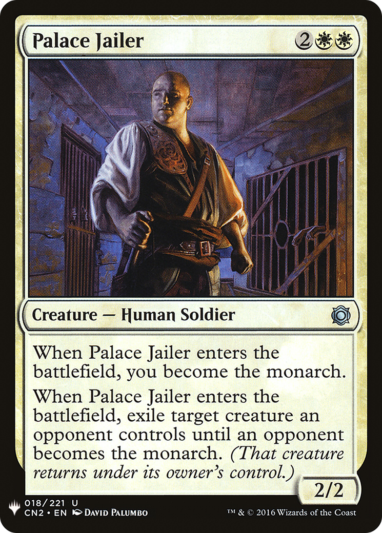 Palace Jailer (CN2-18) - The List