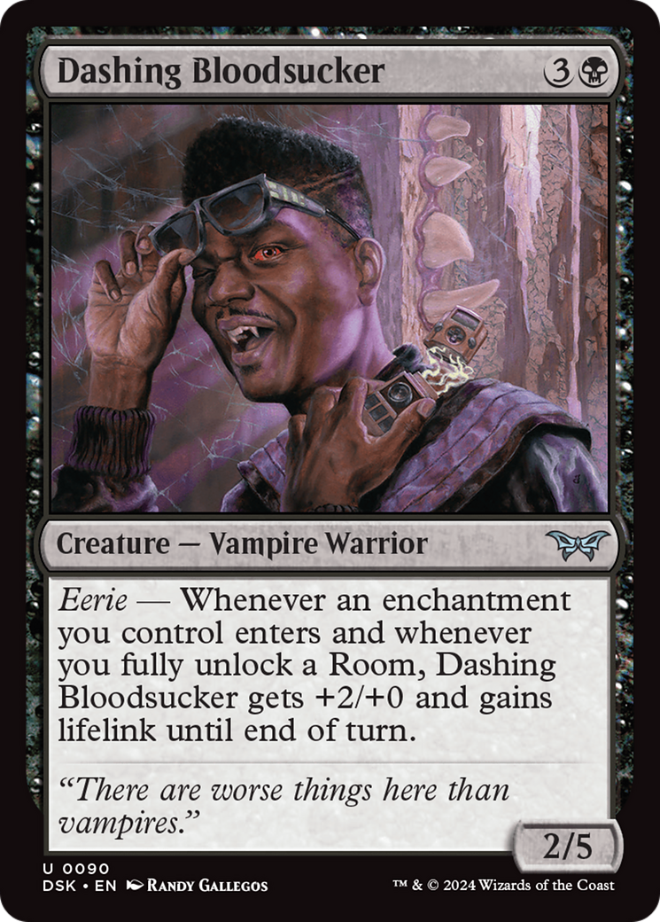 Dashing Bloodsucker (090) Foil - Duskmourn: House of Horror