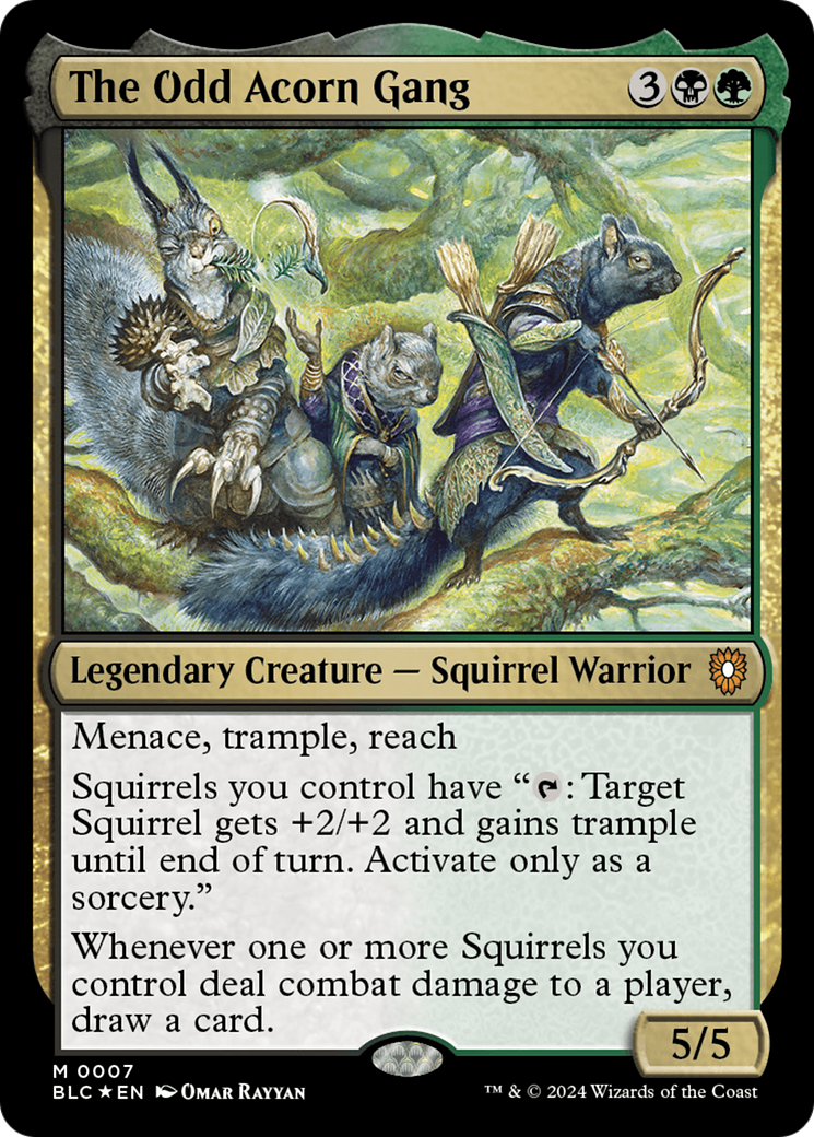 The Odd Acorn Gang (007) Foil - Bloomburrow Commander