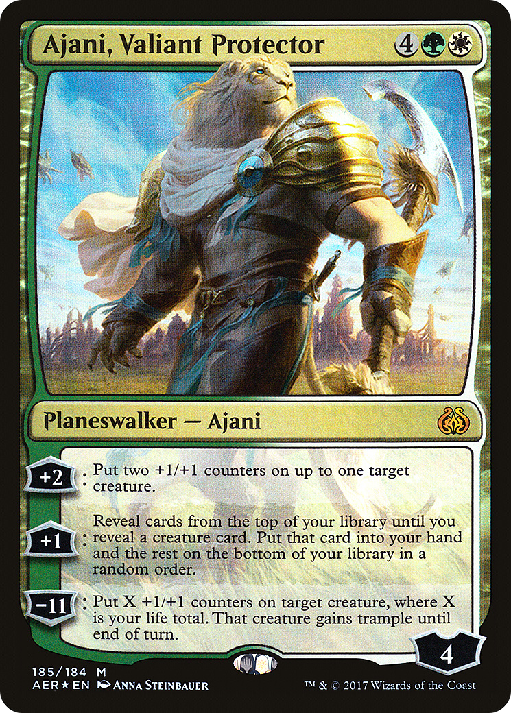 Ajani, Valiant Protector (185) Foil - Aether Revolt Foil