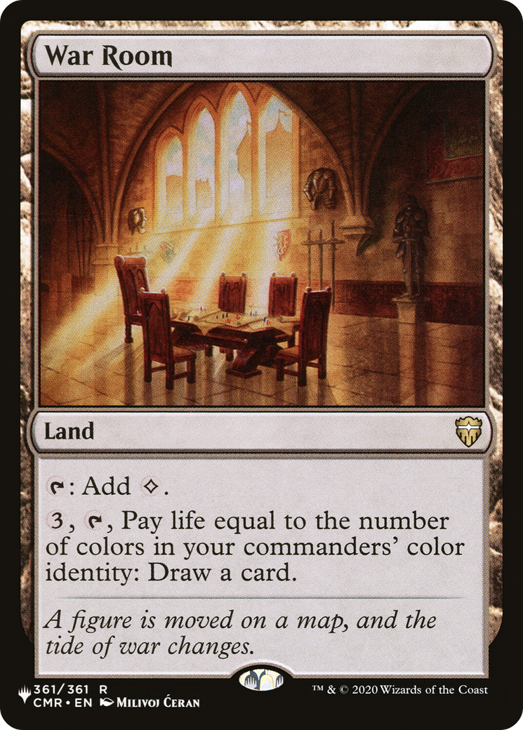 War Room (CMR-361) - The List