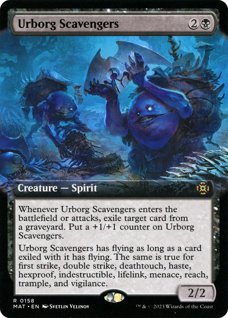 Urborg Scavengers (Extended Art) (158) Foil - March of the Machine: The Aftermath